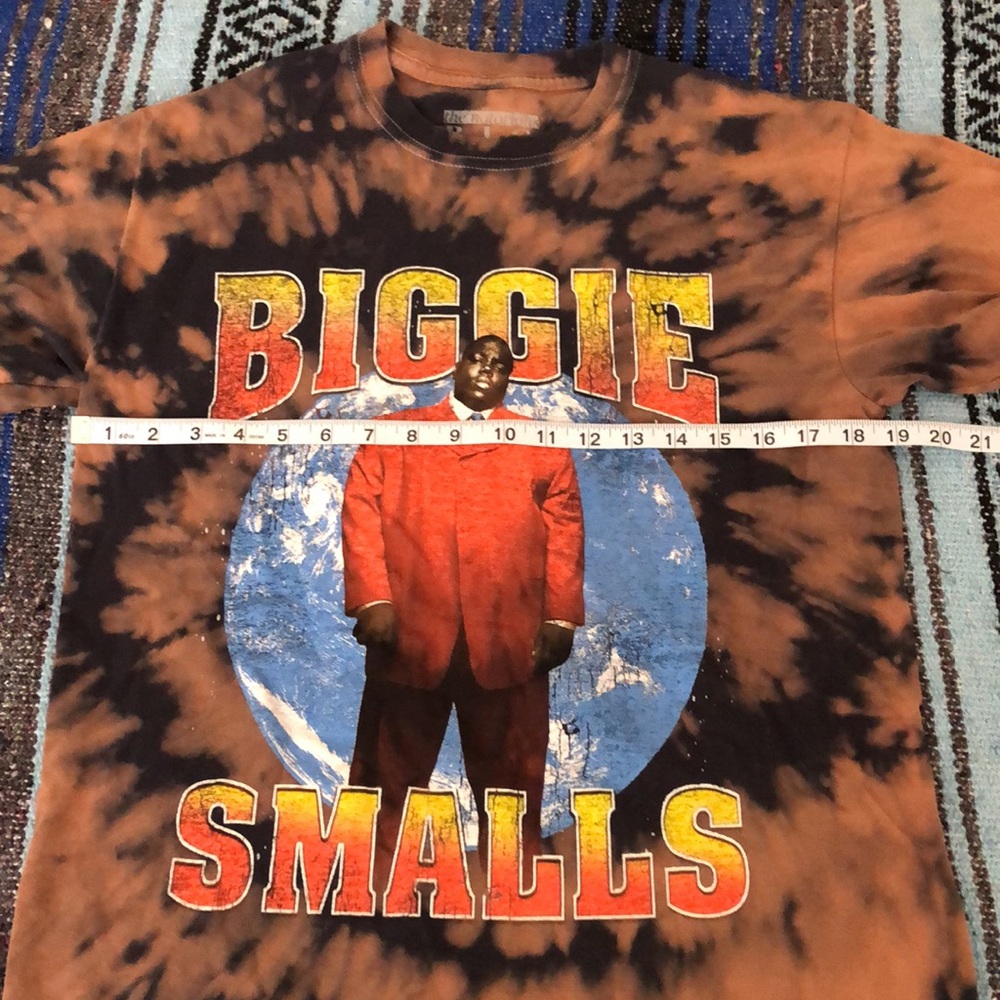 Biggie Smalls Mens Tie Dye Tee Shirt - Picture 6 of 6